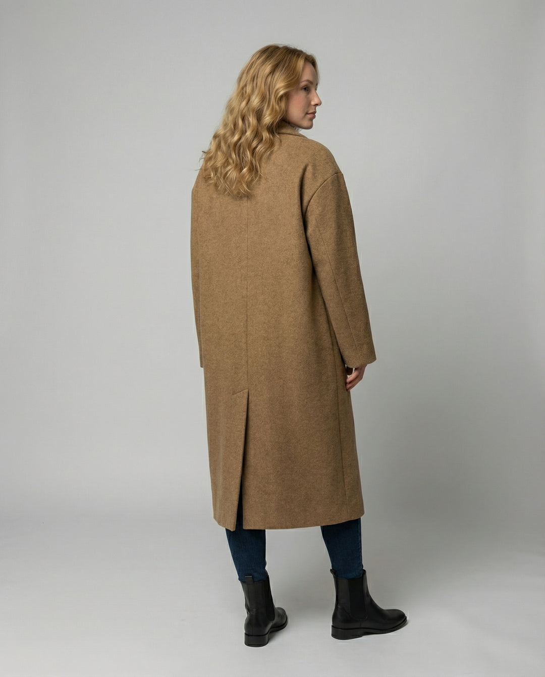 Eleganter Oversized Wollmantel Damen