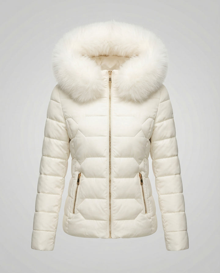Damen Winterjacke Kunstfell