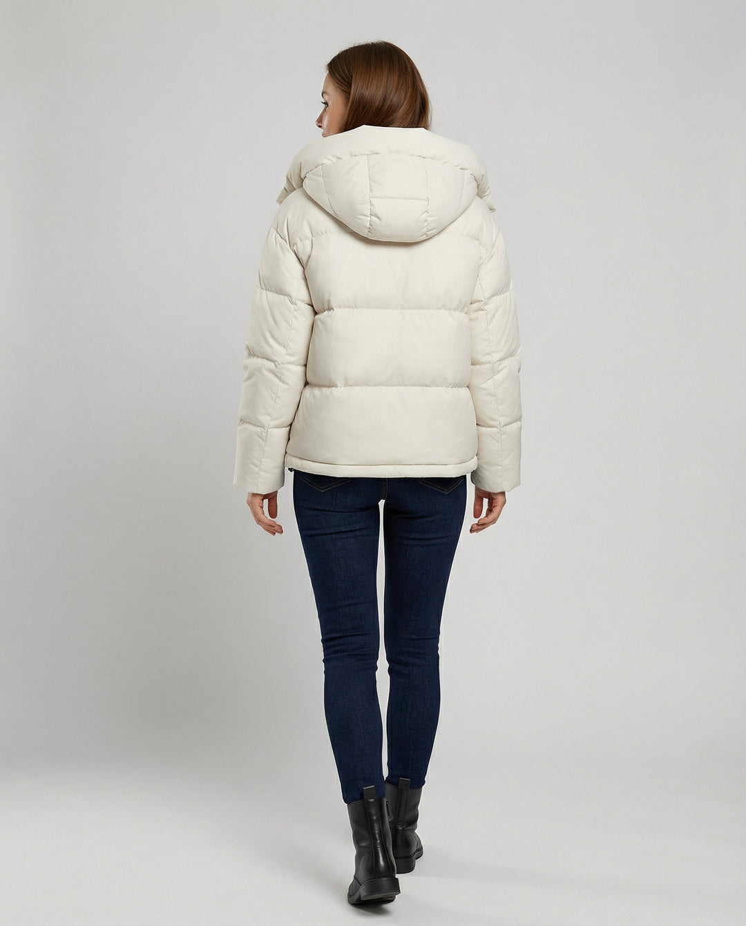 Damen Federdaunenjacke