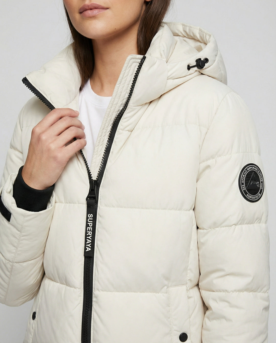 Damen Federdaunenjacke