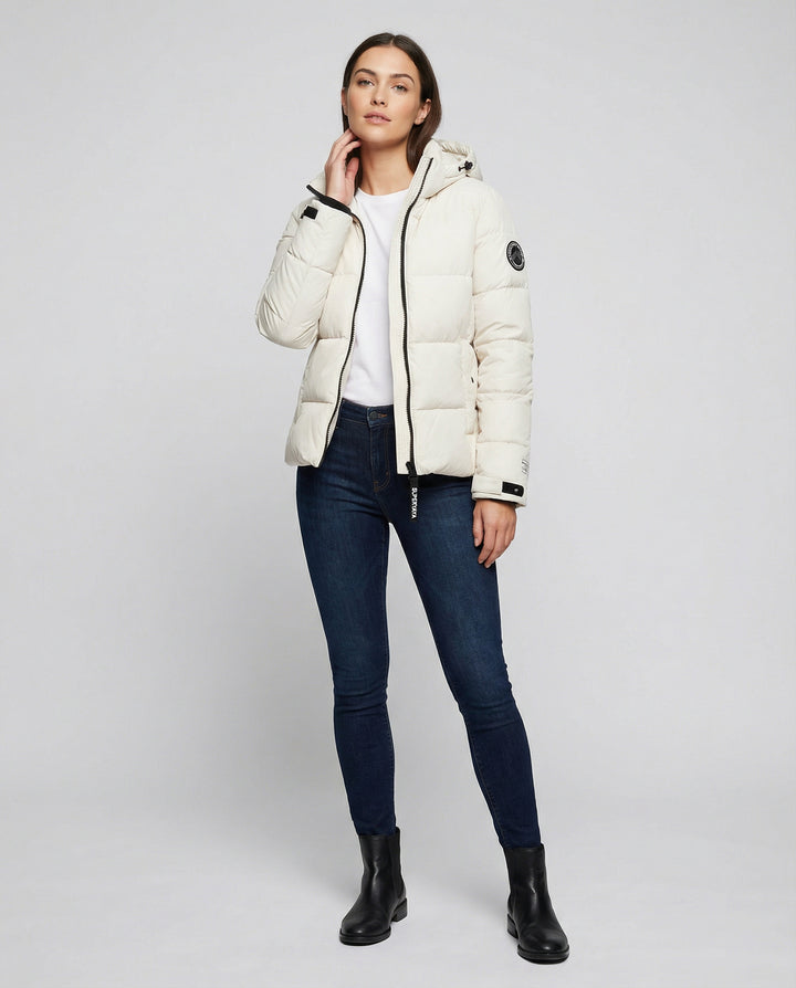 Damen Federdaunenjacke