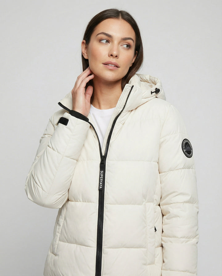 Damen Federdaunenjacke