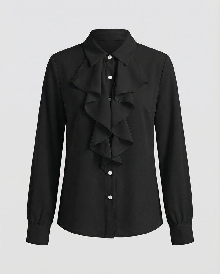 Damen Bluse Rüschen Eleganz
