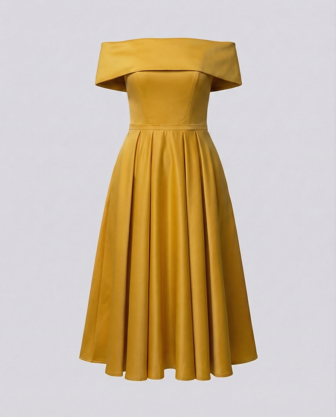 Trägerloses Satin Partykleid Damen
