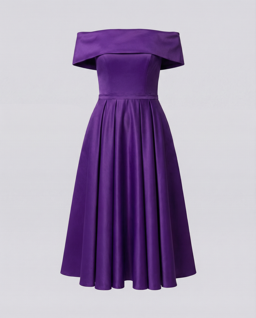 Trägerloses Satin Partykleid Damen