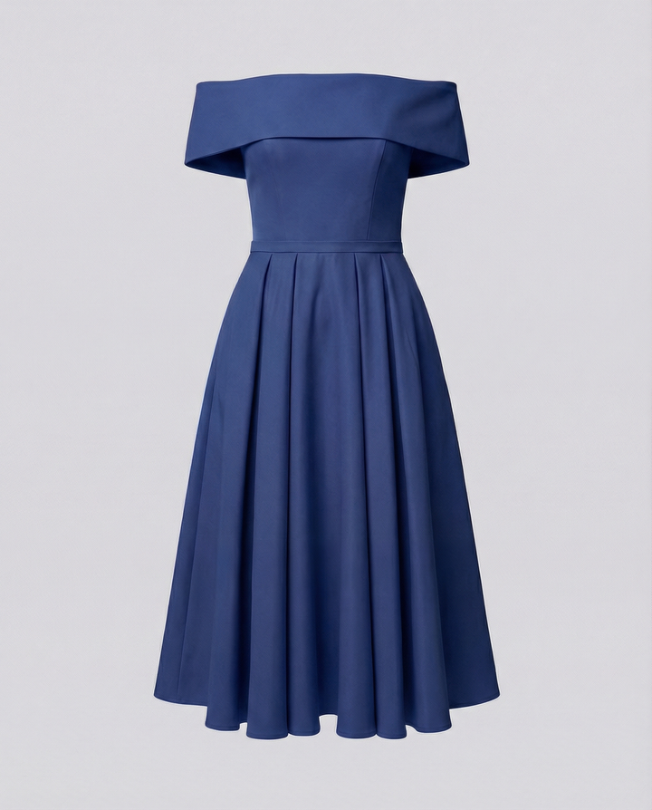 Trägerloses Satin Partykleid Damen