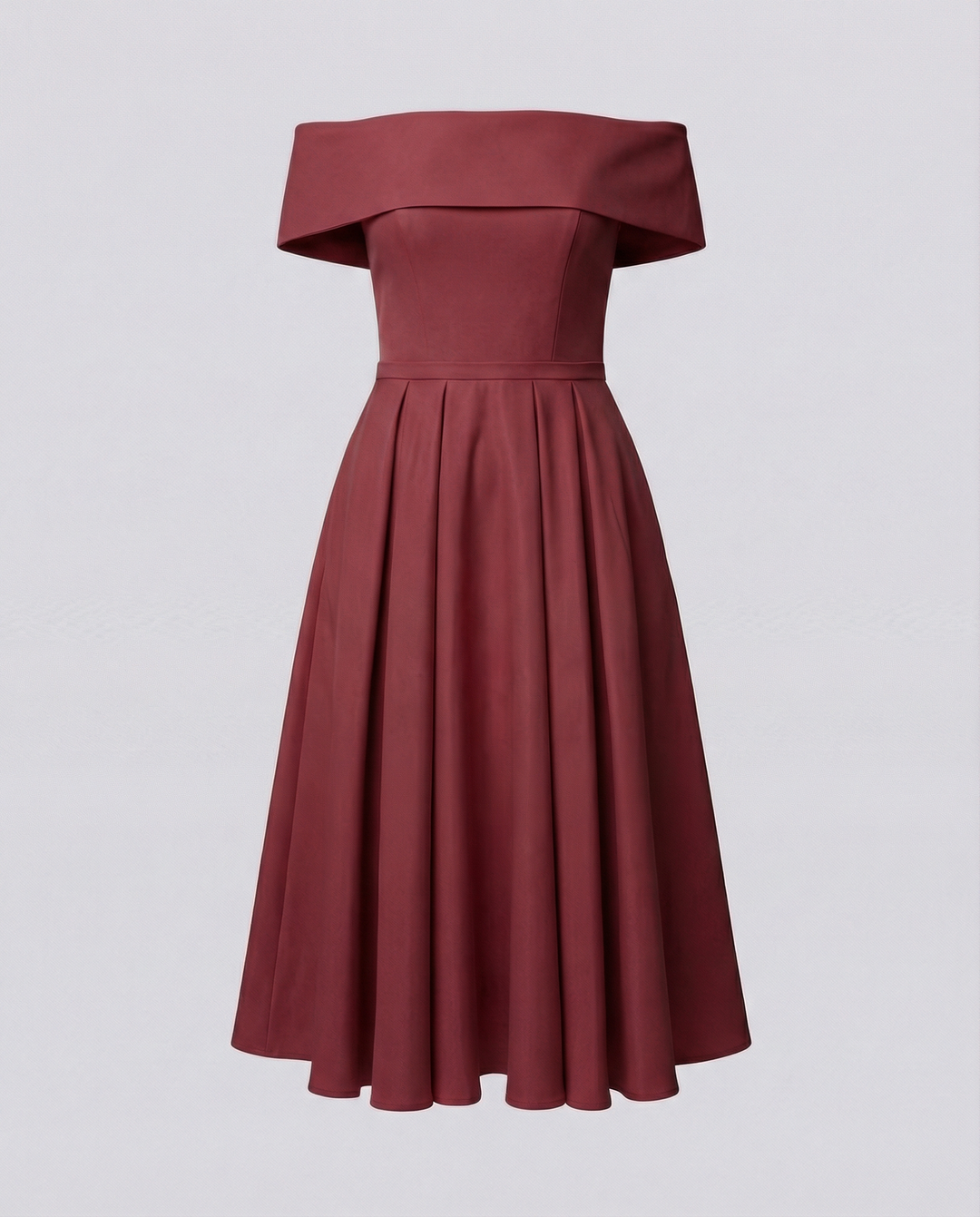 Trägerloses Satin Partykleid Damen