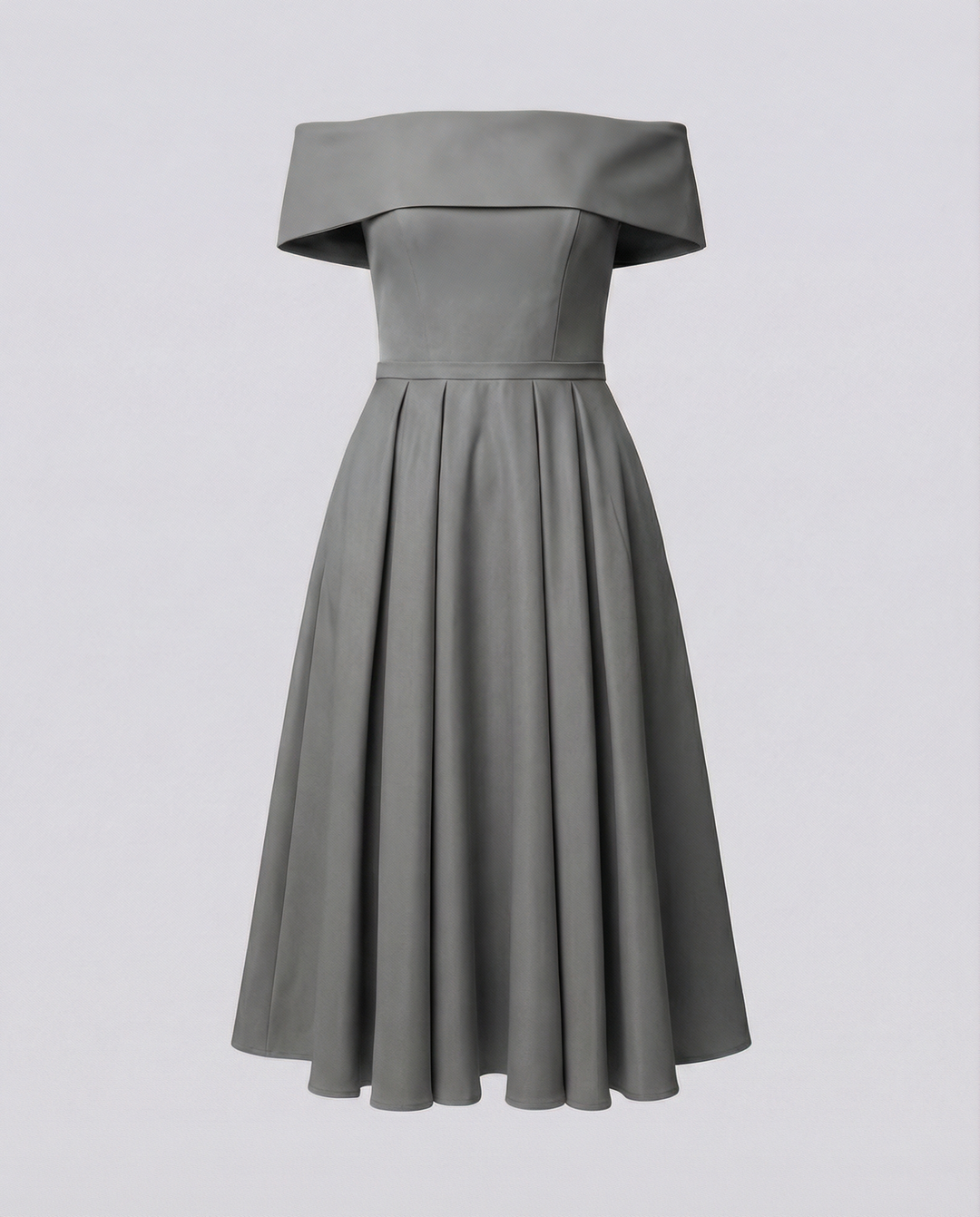 Trägerloses Satin Partykleid Damen