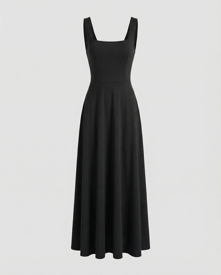 Weiches Quadratisches Maxikleid Damen