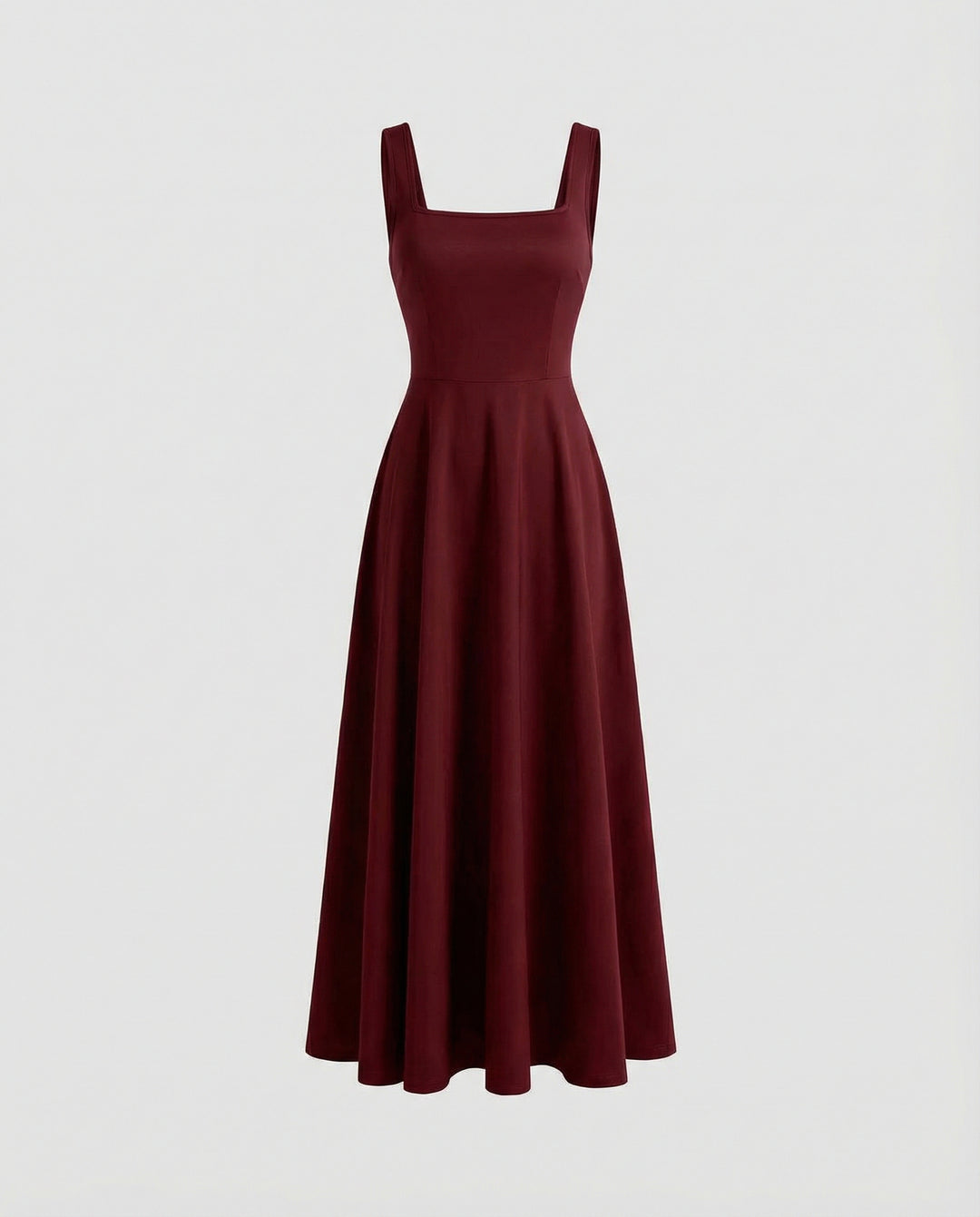 Weiches Quadratisches Maxikleid Damen