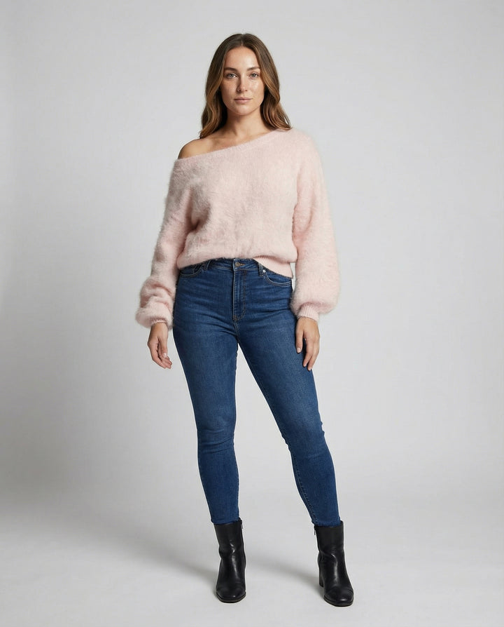 Damen Mohair-Oversized Pullover