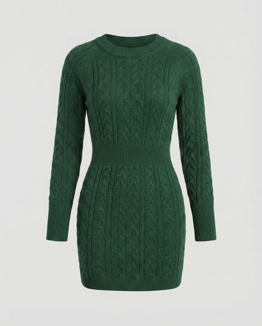 Strickkleid Zopfdesign Damen