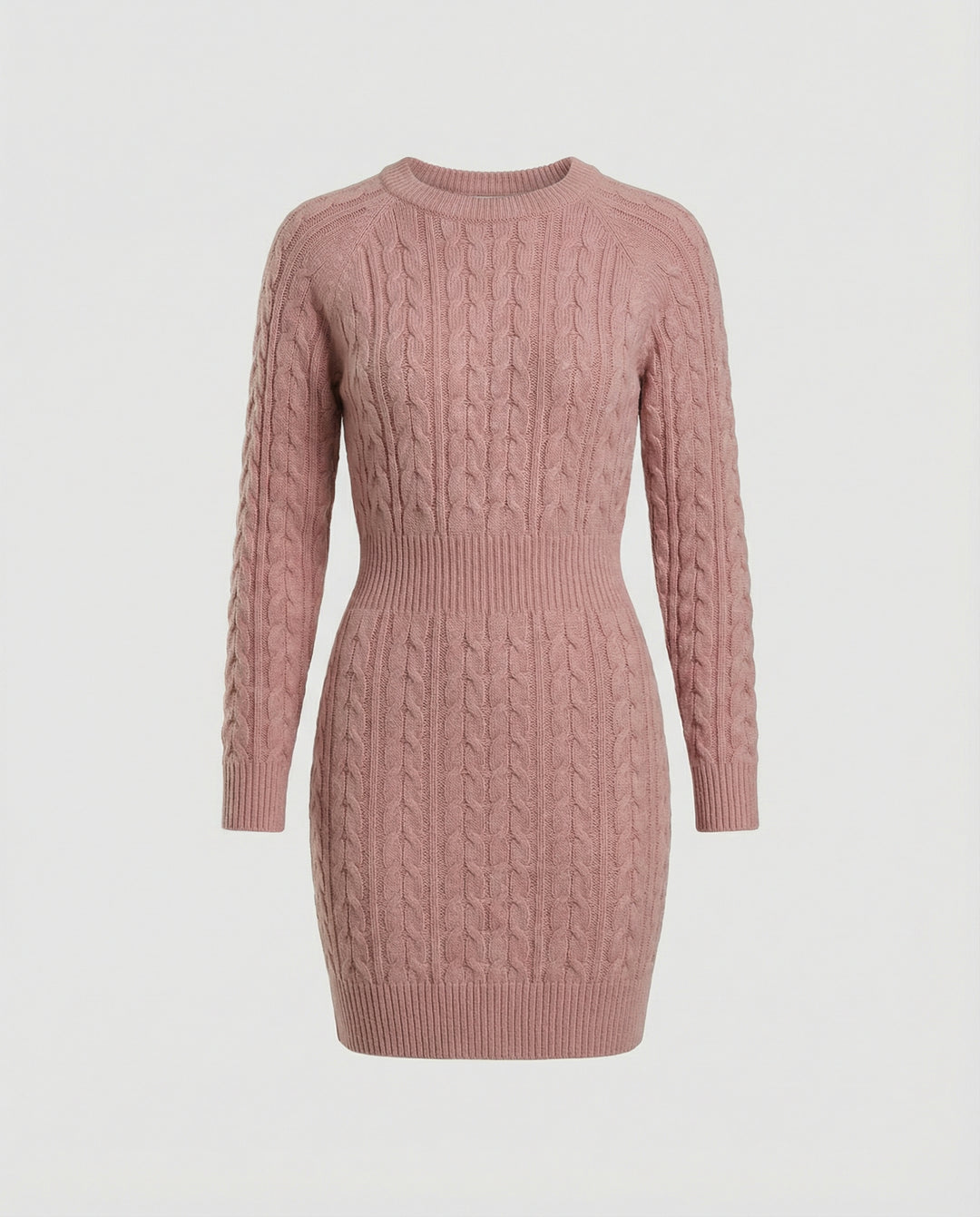 Strickkleid Zopfdesign Damen