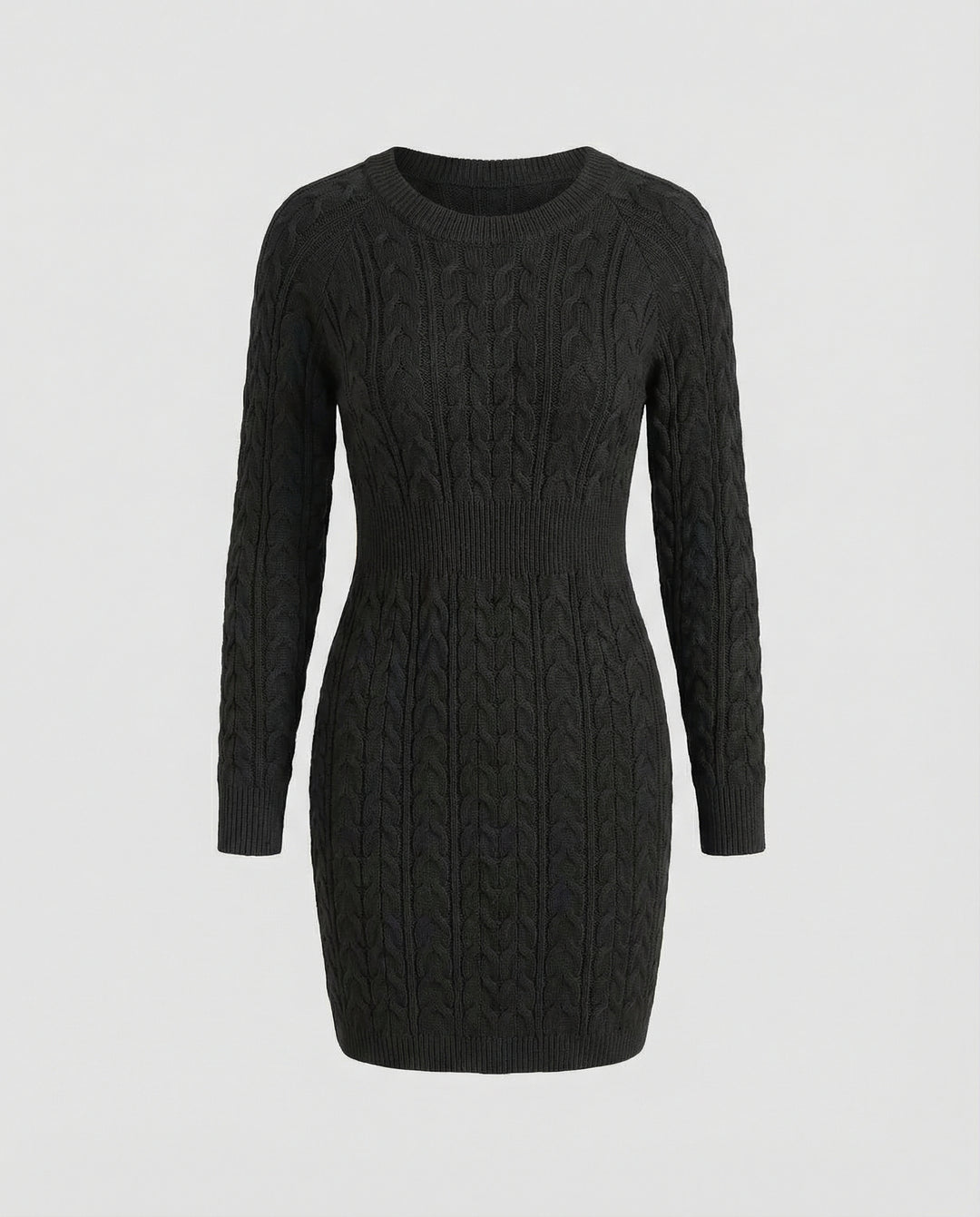 Strickkleid Zopfdesign Damen