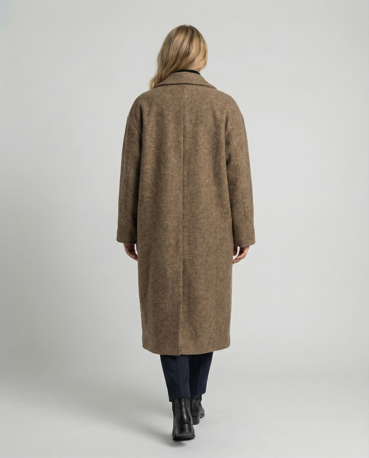 Oversized Wollmantel Damen Elegant