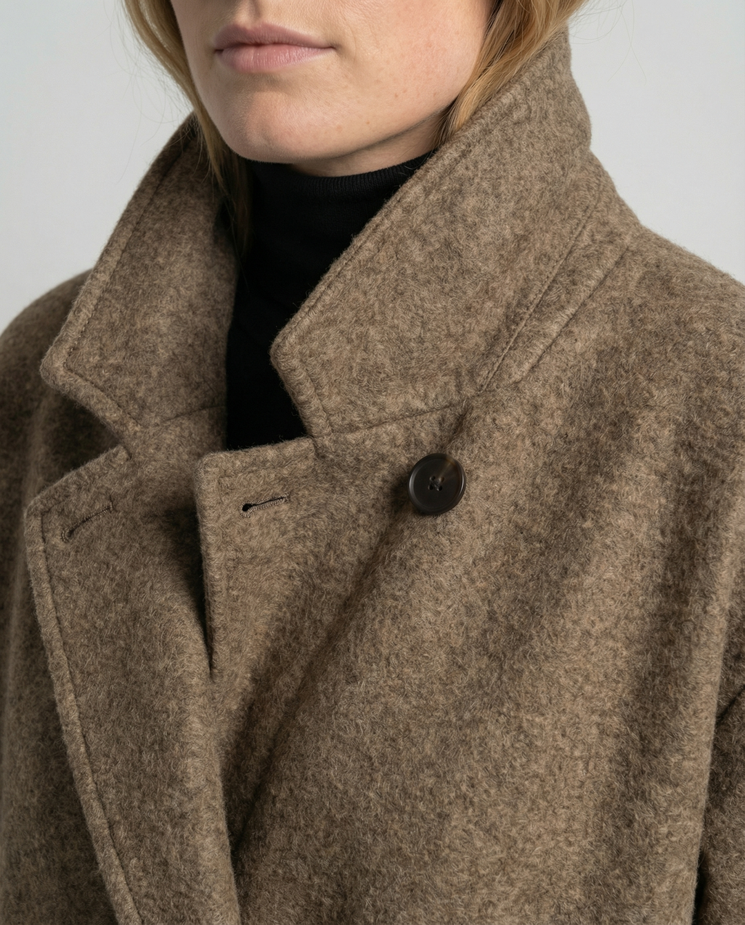 Oversized Wollmantel Damen Elegant