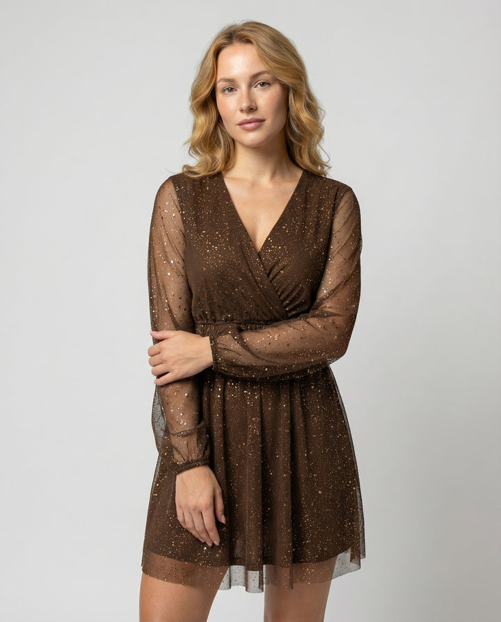 Schimmerndes Cocktailkleid Damen