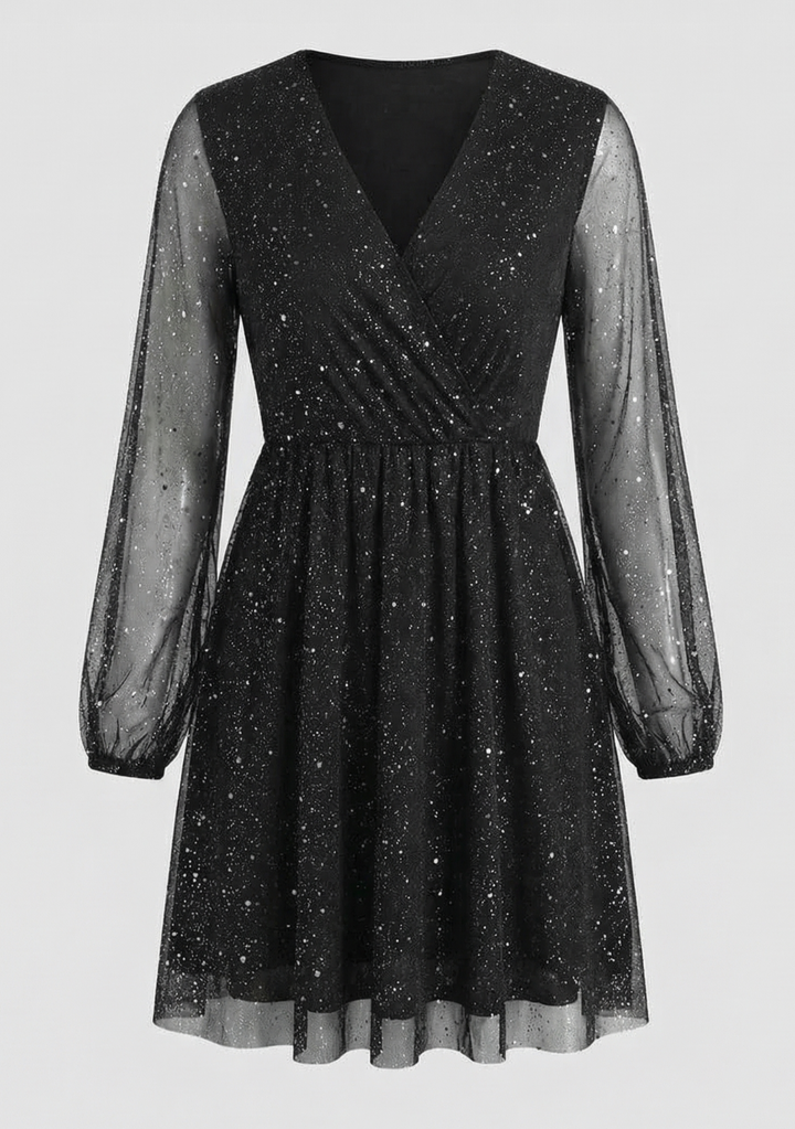 Schimmerndes Cocktailkleid Damen