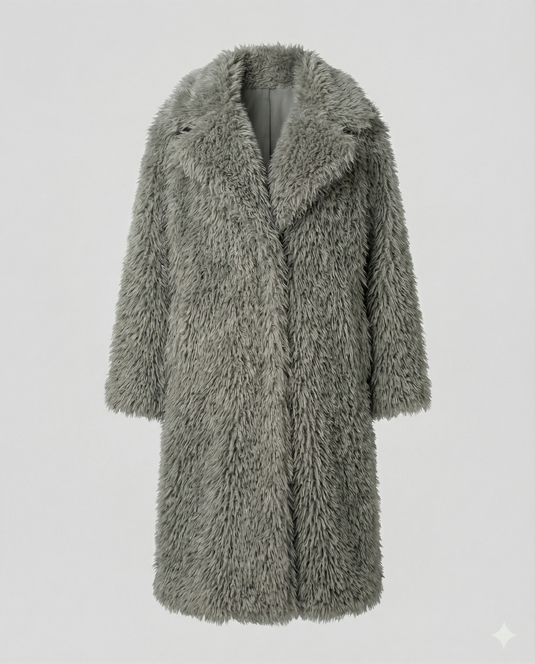 Langer Damen Kunstfellmantel Winter