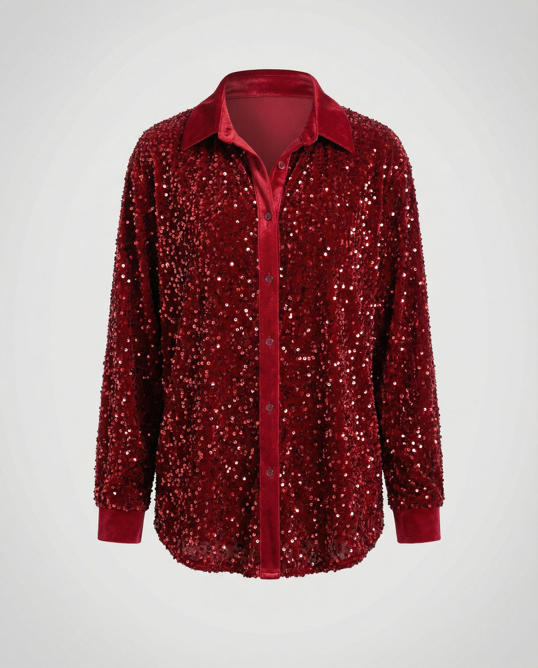 Glitzernde Damen Paillettenbluse