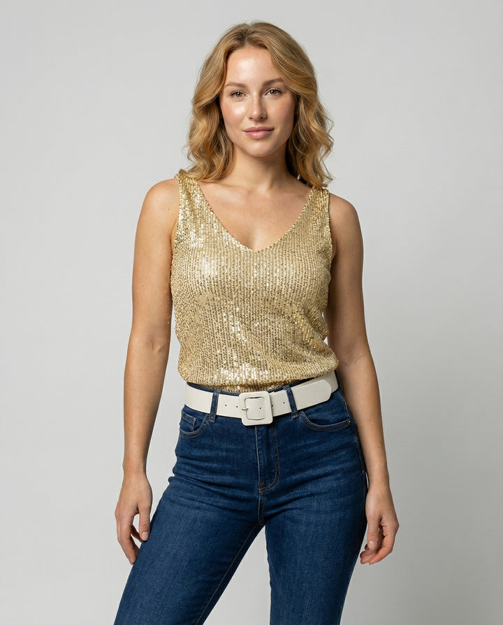 Glitzerndes Damen Oberteil