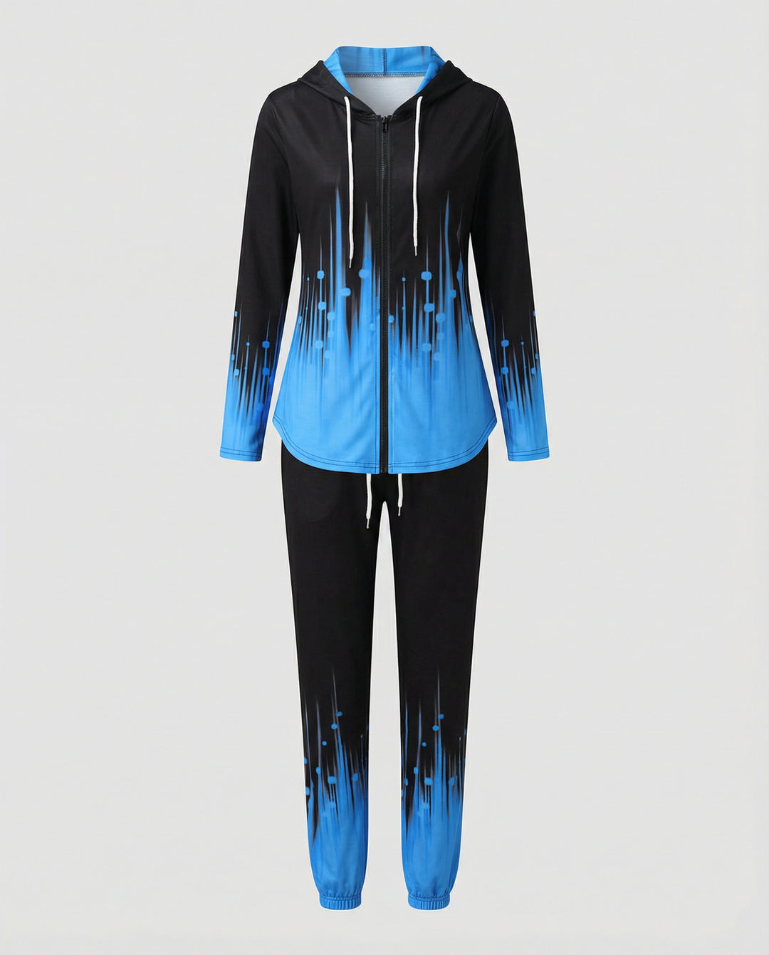 Bequemer Damen Farbverlauf Sportanzug