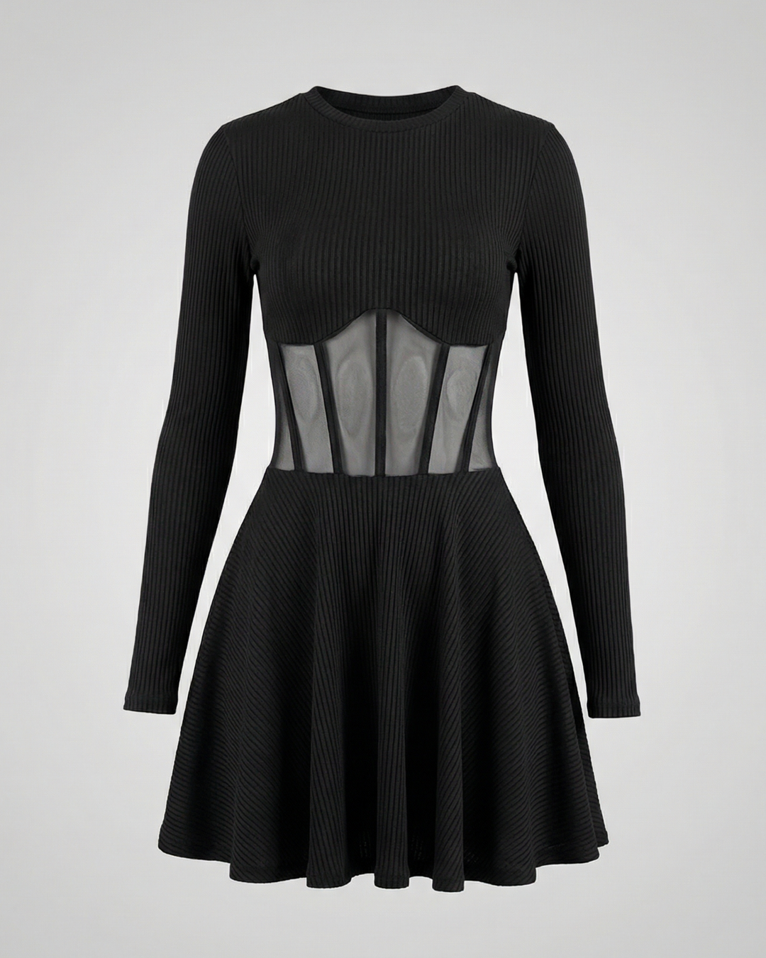 Elegantes Minikleid mit Einsätzen