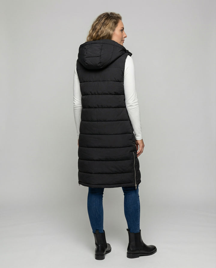 Lange Steppweste Damen