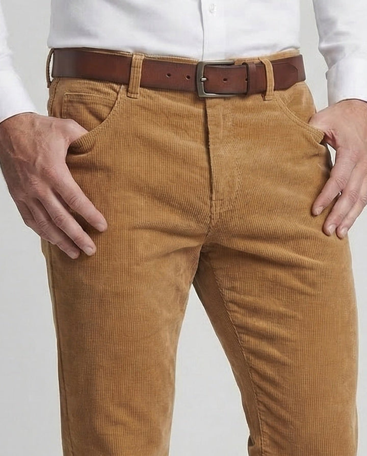 Herren Cordhose Slim Gerade