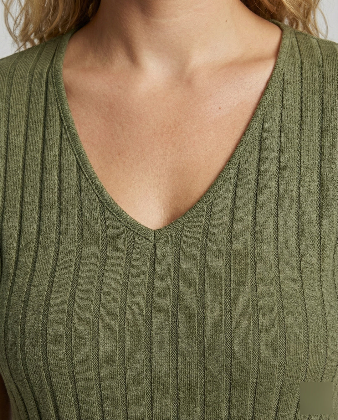 Damen großzügig geschnittenes Rippshirt