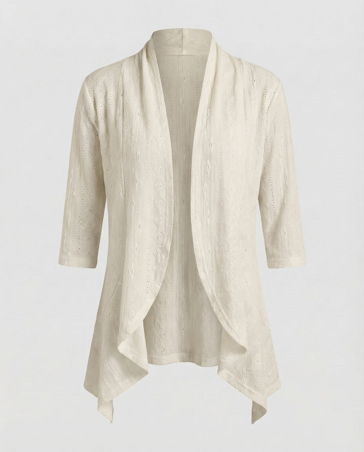 Damen leichte Lochstickerei-Tunikajacke.