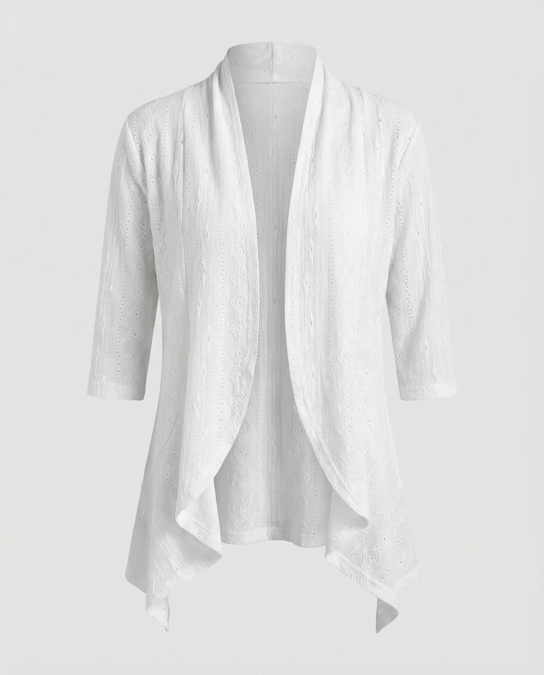 Damen leichte Lochstickerei-Tunikajacke.
