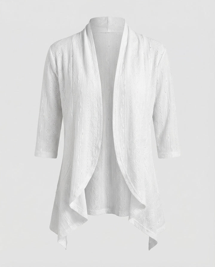 Damen leichte Lochstickerei-Tunikajacke.