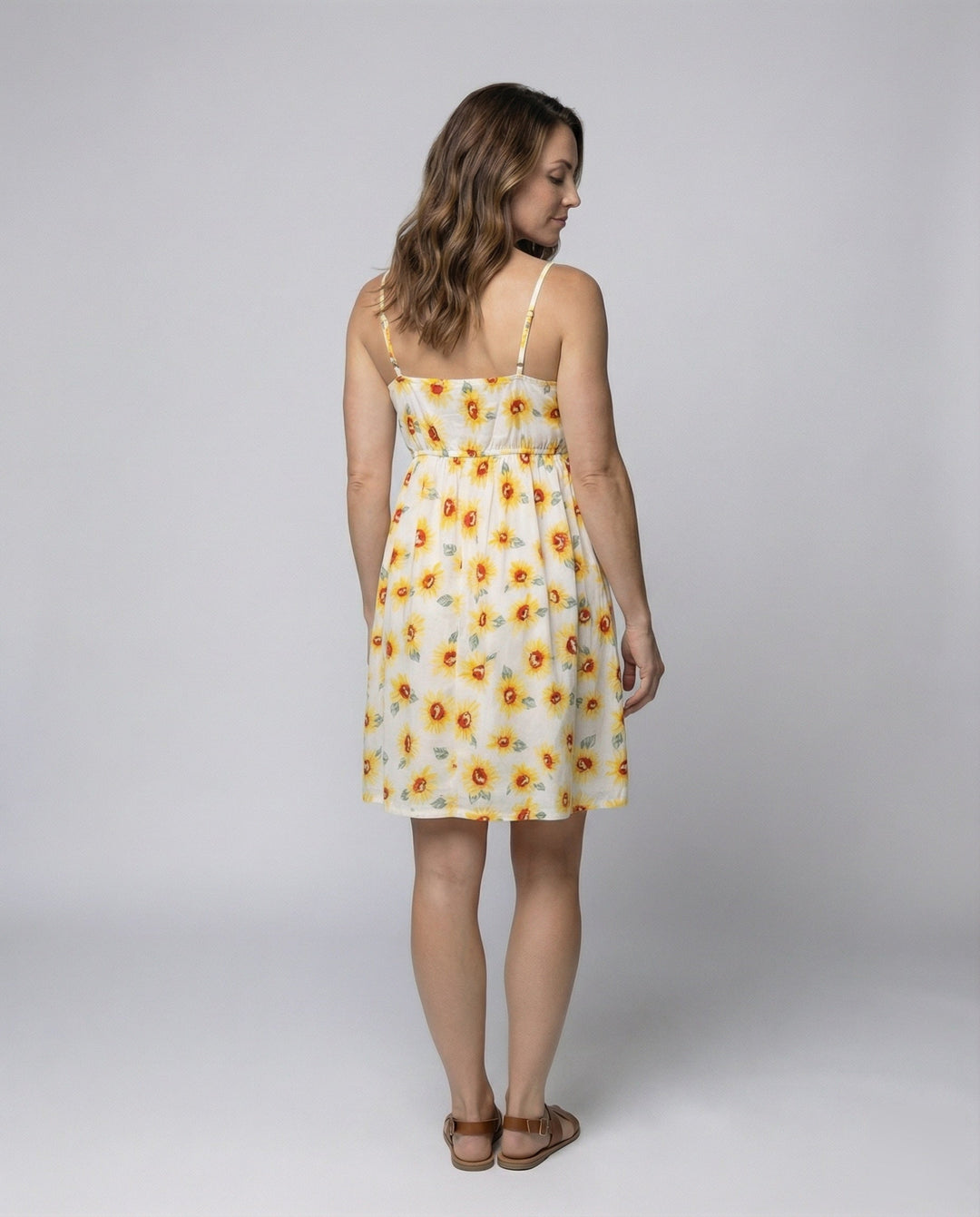 Damen florales Blümchen-Minikleid