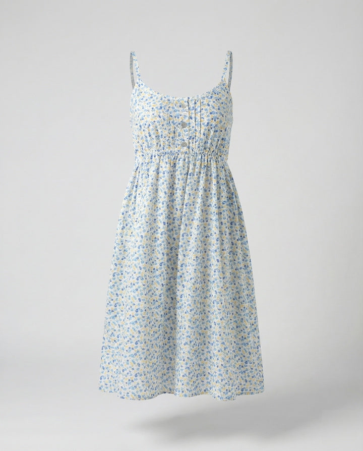 Damen florales Blümchen-Minikleid