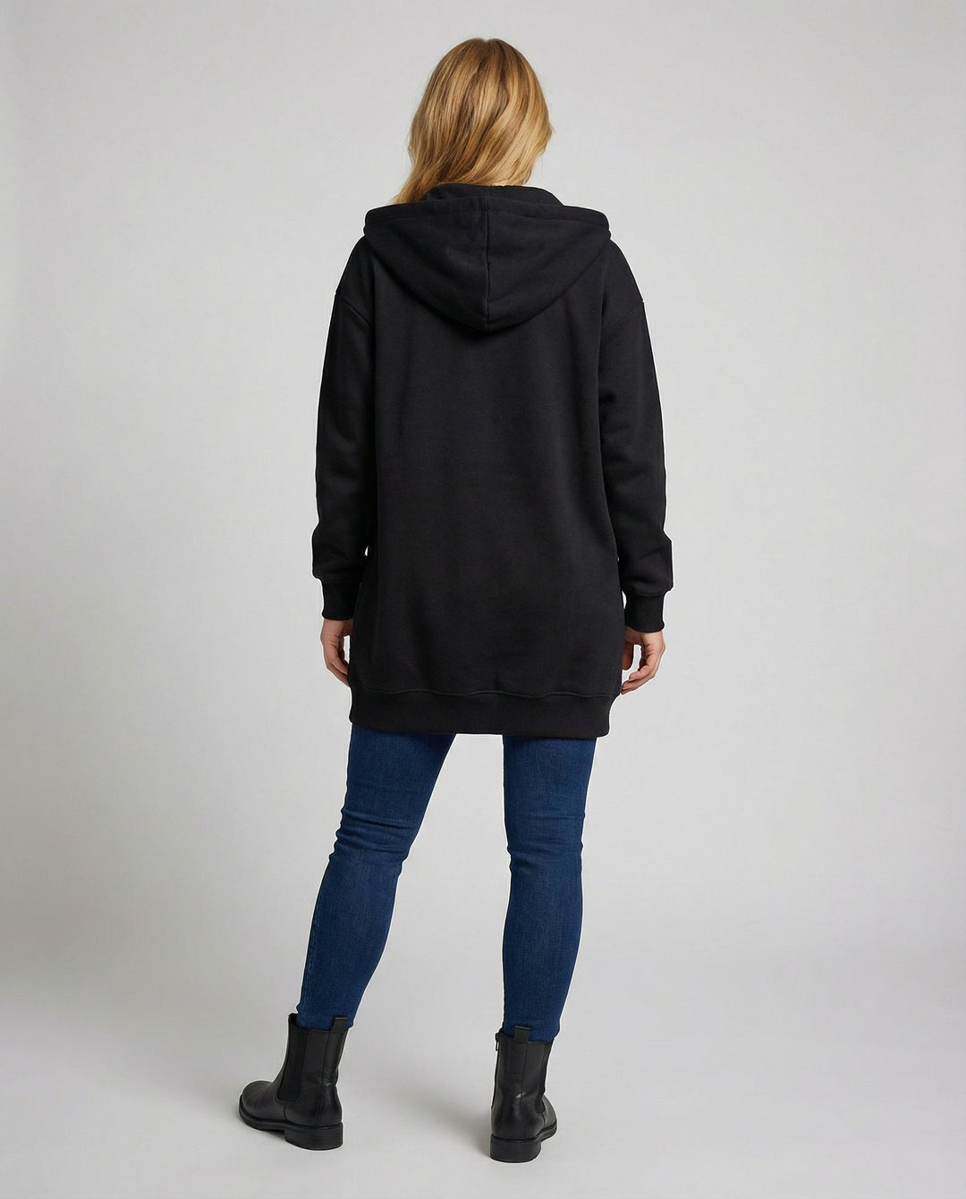 Knielanger Komfort Hoodie Damen