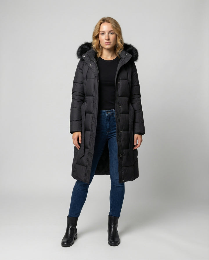 Damen Winterjacke mit Kapuze