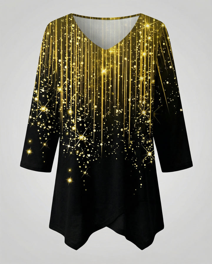 Elegantes Damen V-Neck Oberteil