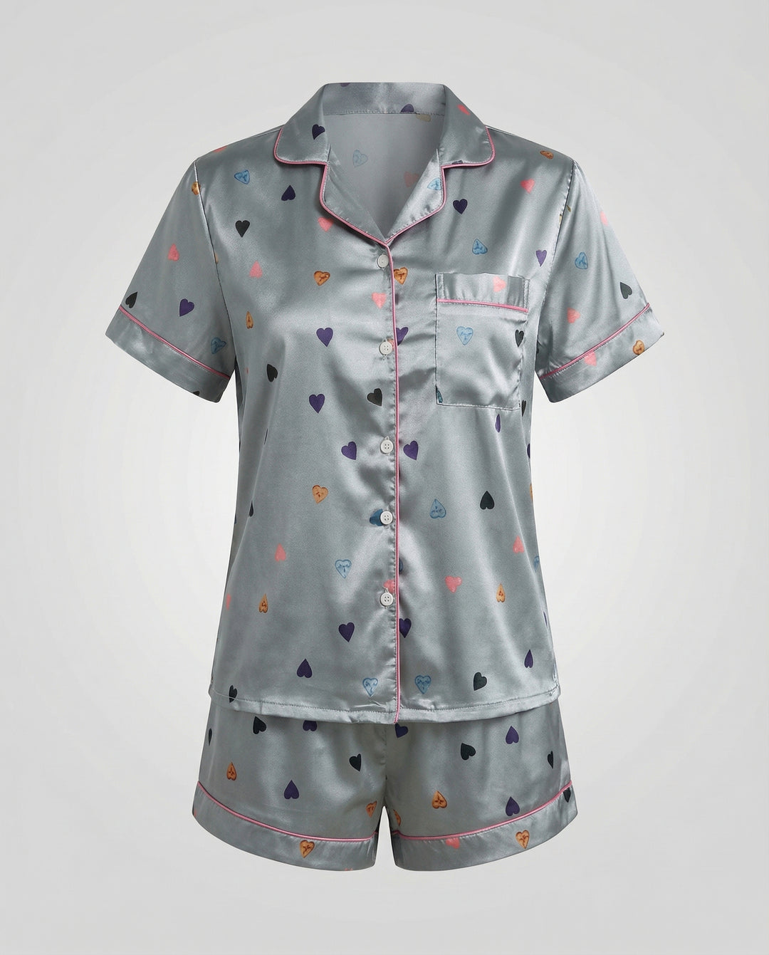 Satin Komfort Pyjama Set Damen