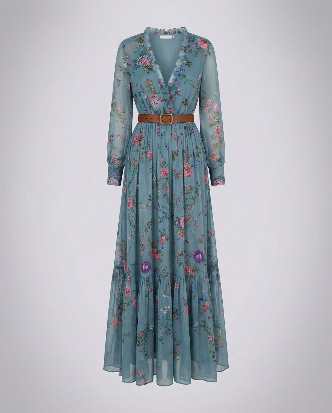 Boho Maxikleid mit V-Ausschnitt