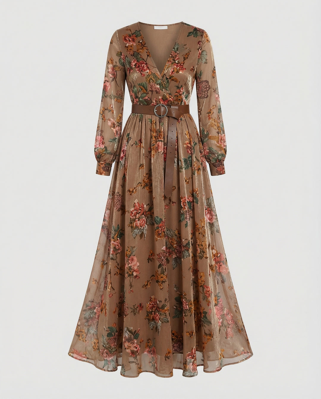 Boho Maxikleid mit V-Ausschnitt