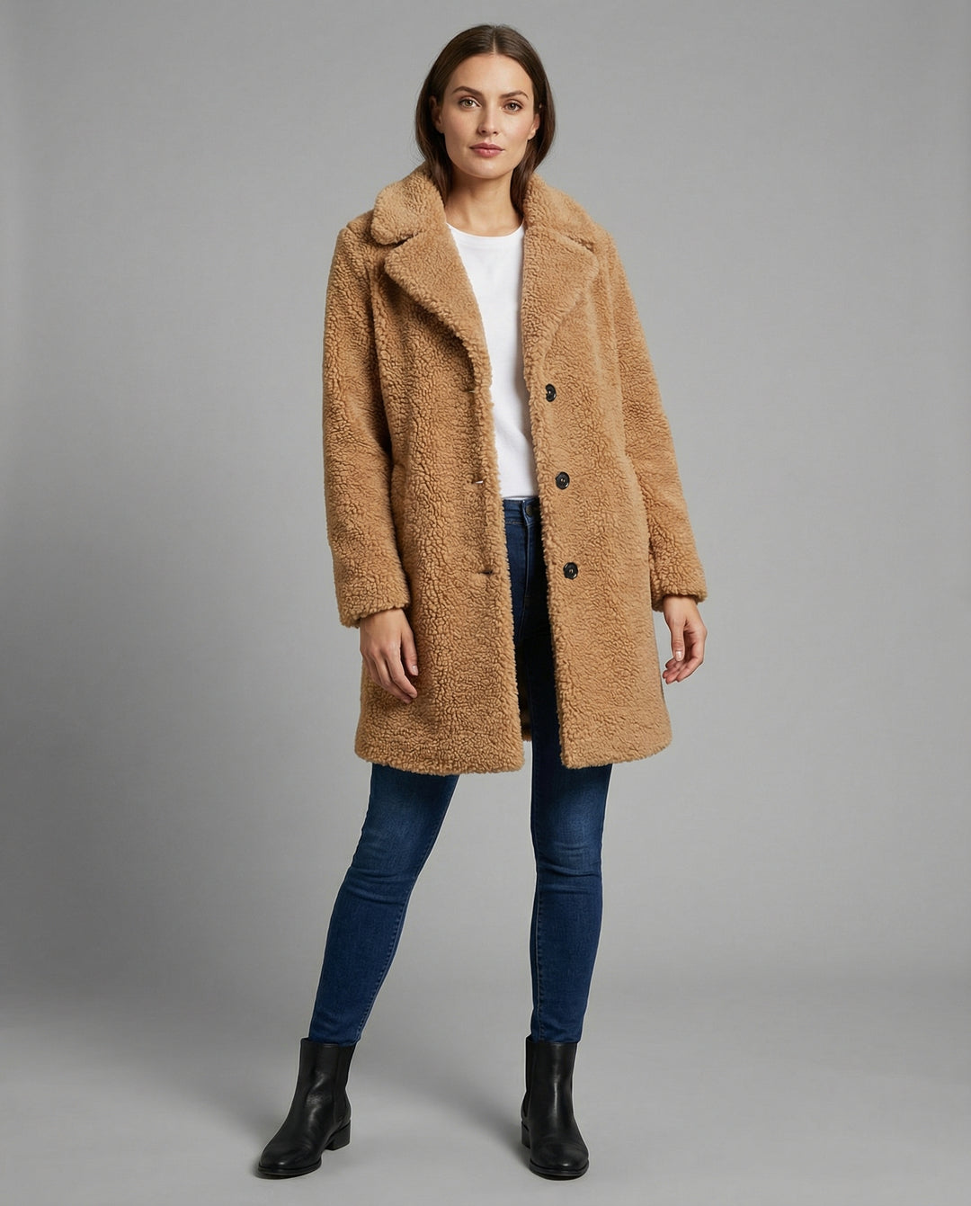 Kuschelige Teddy Jacke Damen