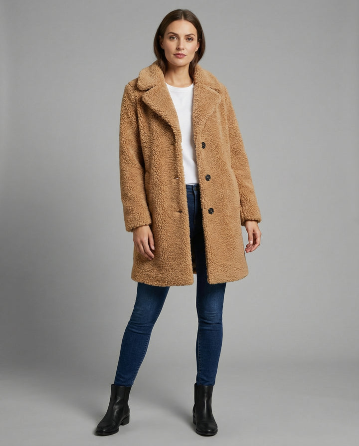 Kuschelige Teddy Jacke Damen