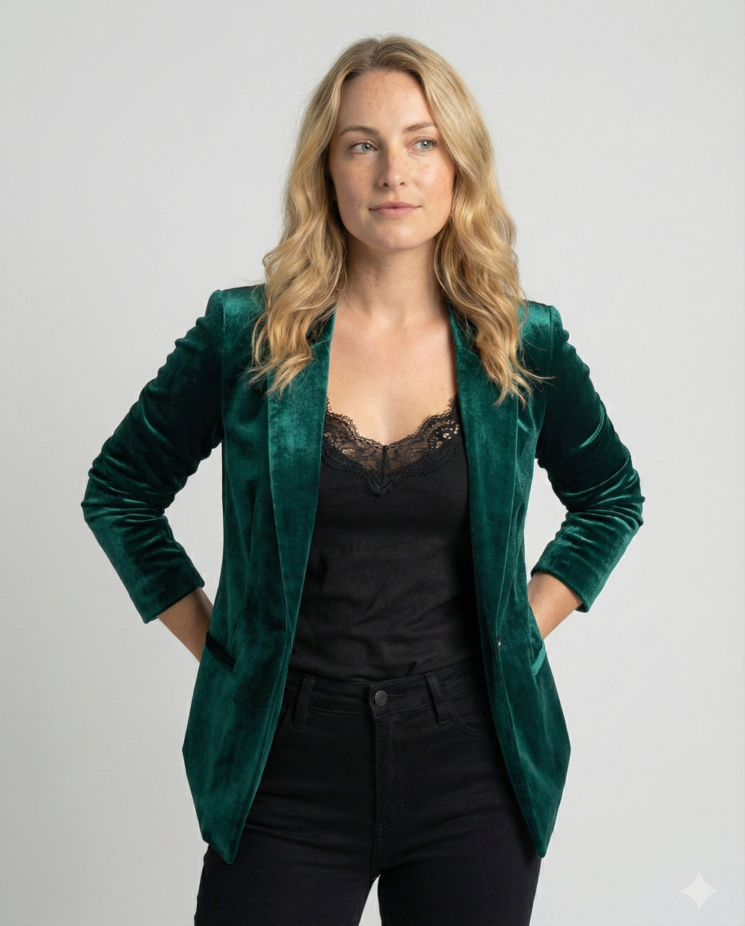 Eleganter Samtblazer Damenjacke