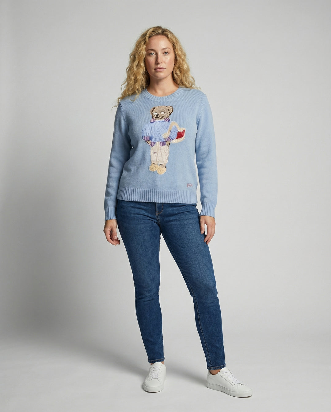 Bärenstrickpullover Damen Locker