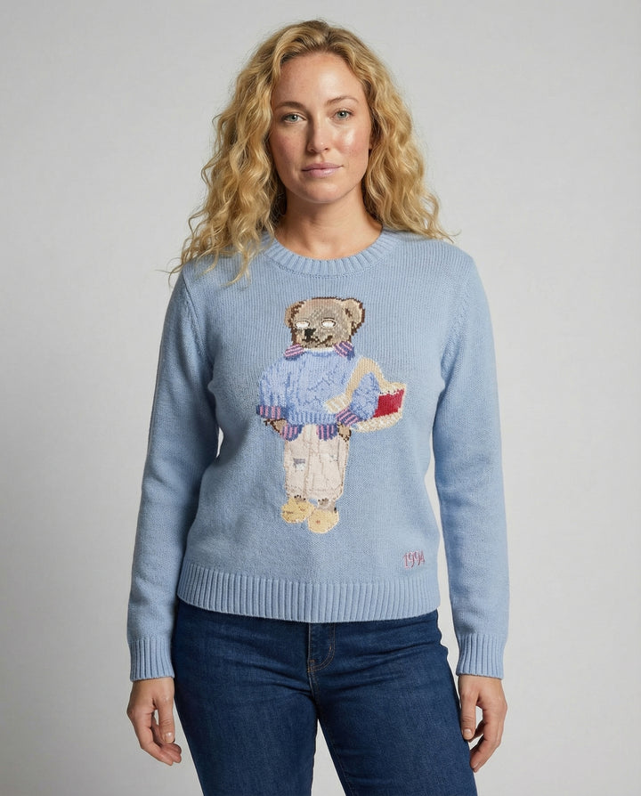Bärenstrickpullover Damen Locker