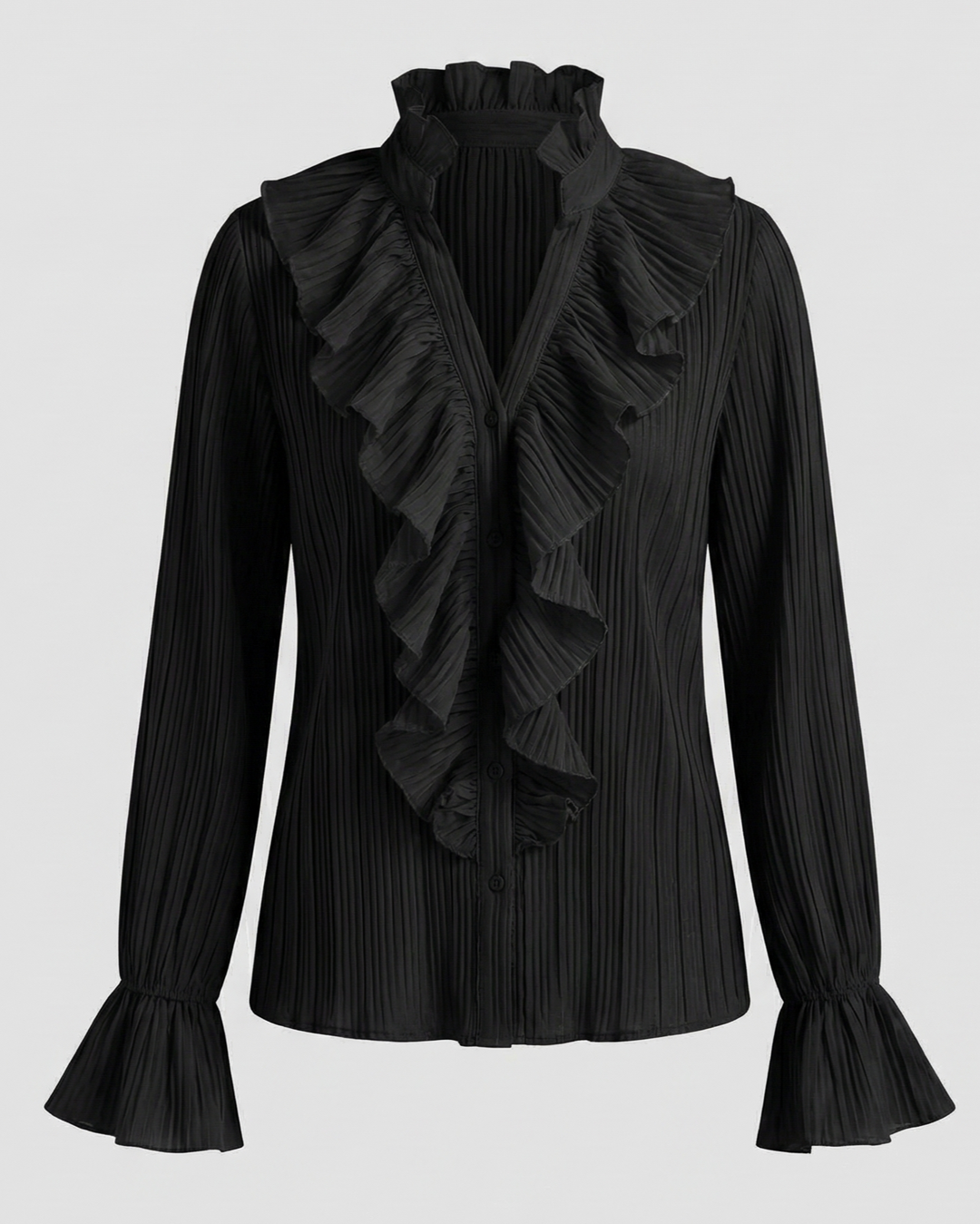 Elegante Gerüschte Bluse Damen
