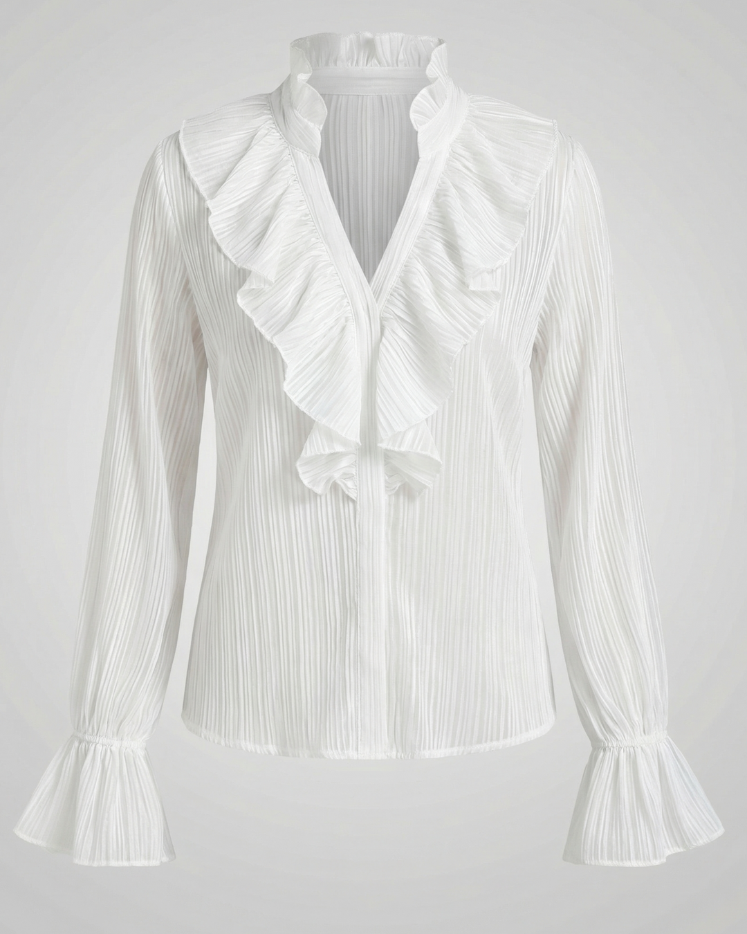Elegante Gerüschte Bluse Damen