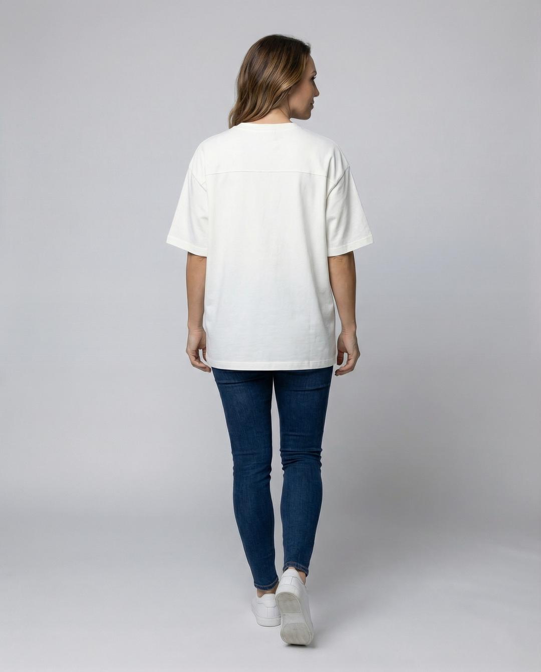 Oversized Damen Baumwoll T-Shirt