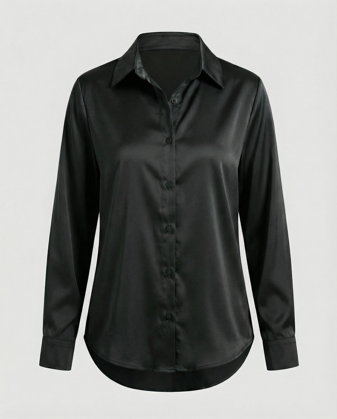 Lockere Satinbluse Damen